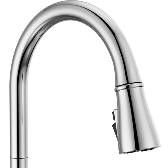 Delta Hazelwood Pull-Down Chrome Kitchen Faucet w/Soap Dispenser ~ NEW! O.B. - Picture 3 of 16